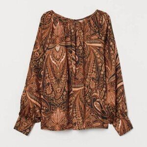 Richard Allen x H&M Paisley Long Sleeve Blouse 4